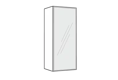 Шкаф навесной Авеню В60(В) 1д/960 витрина