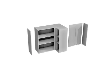 Верхний шкаф Аленушка ВВПУ 1000 высокий угловой