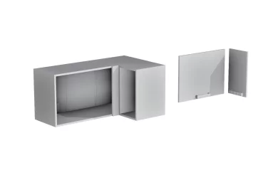 Верхний шкаф Аленушка ВВГУ 1000 горизонтальный высокий угловой правый