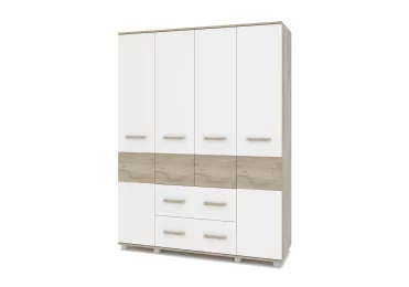 Шкаф Виора 4-х створчатый с выдвижными ящиками В43