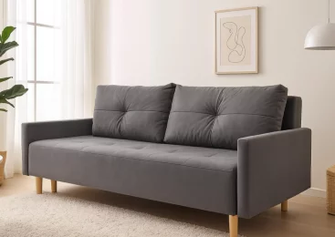 Диван прямой Булдым с подлокотниками