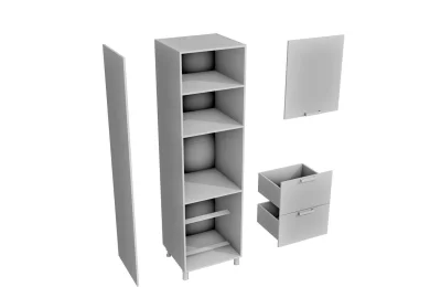 Пенал Аленушка ПД 600 с нишей под духовку