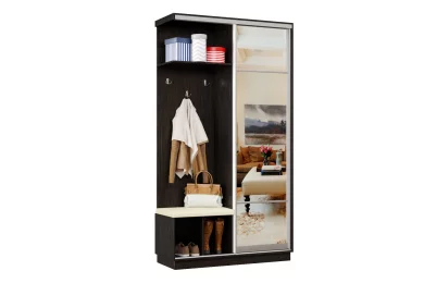 Прихожая-купе Классика Лайт 04 Мягкая(08) левая Цельная