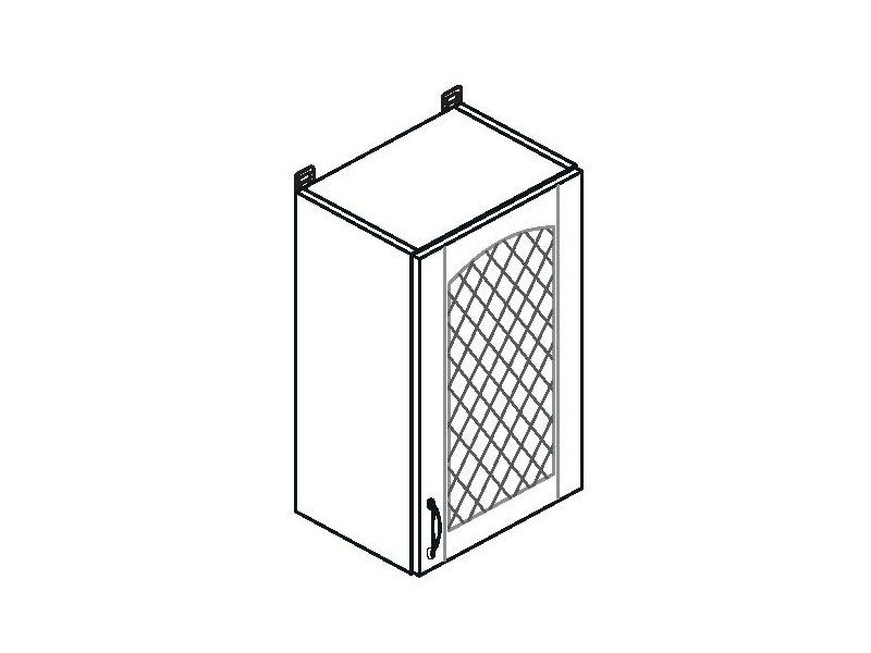 Шкаф навесной Равенна В40 решетка (правый)