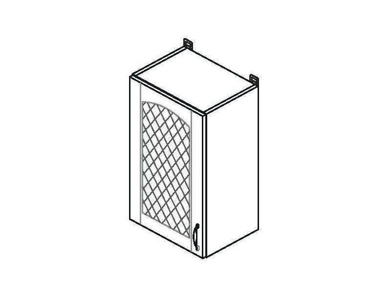 Шкаф навесной Равенна В40 решетка (левый)