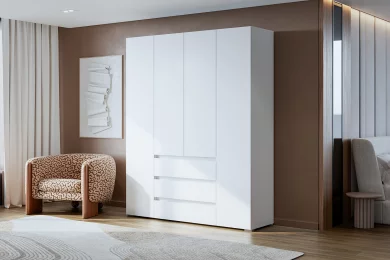 Шкаф Люмо 4-х створчатый с ящиками ШК 05