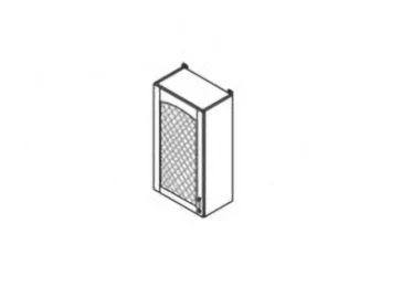 Шкаф навесной Равенна В50/925 решетка (левый)