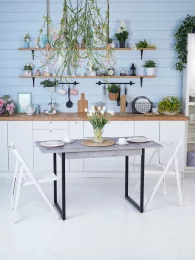 Стол кухонный раздвижной Домати опоры металлические