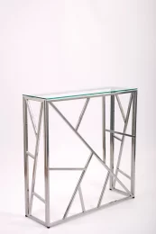Консольный стол 1054-CS clear серебряный