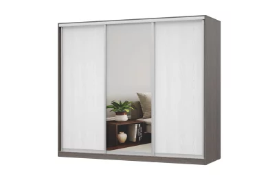 Шкаф-купе Роланд 3-х створчатый с 1 зеркалом Р182