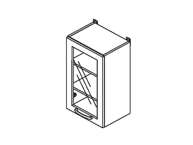 Шкаф навесной Равенна В40(В) (универсальный)