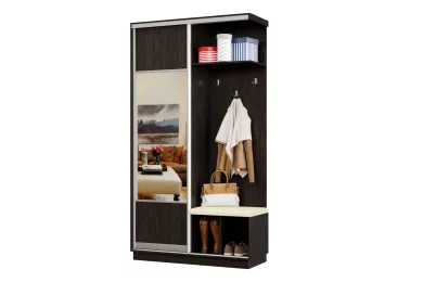 Прихожая-купе Классика Лайт 01 Мини Мягкая (05) правая Цельная