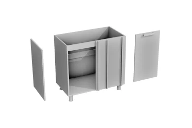 Нижний шкаф Аленушка НПУ 1000 угловой правый