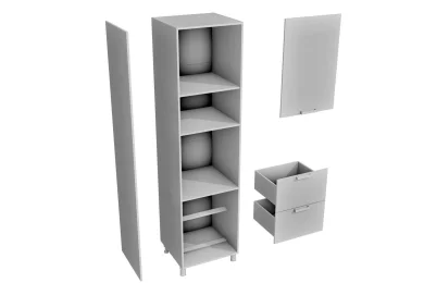 Пенал Аленушка ВПД 600 высокий с нишей под духовку