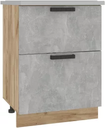 Шкаф нижний Стендмебель под мойку ШНМ2Я 600 (без столешницы) (19 мм)