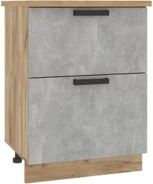 Шкаф нижний Стендмебель ШН2ВЯ 600 (без столешницы) (19 мм) с внутренним ящиком