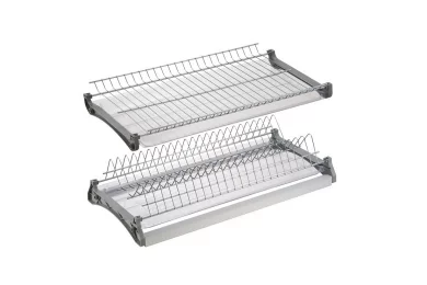 Комплект посудосушителя Люкс ПСХ с алюминиевой планкой и двумя поддонами
